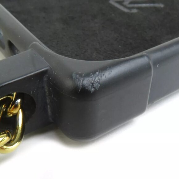 Auth LOUIS VUITTON Smartphone Case Cover Black/Gold TPU/Metal - Picture 5 of 16